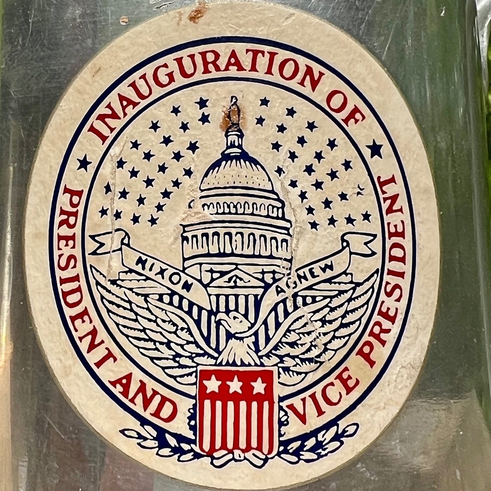 Tankard Nixon Agnew 1969 Presidential Inaugural Pewter Glass Bottom Stein Mug - Picture 5 of 16